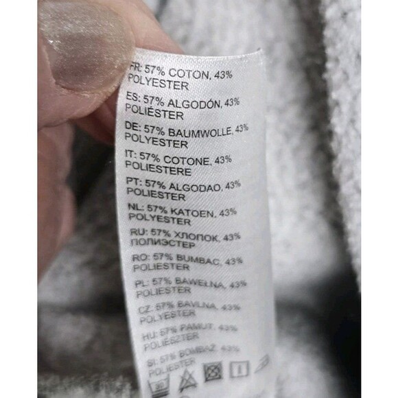 Quiksilver Full Zip Hoodie M Gray & Light Blue Colorblock Streetwear - Picture 12 of 16